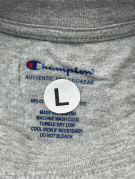 CHAMPION GRAPHIC TEE CLASSIC ΓΚΡΙ ΑΝΤΡΙΚΟ PRE OWNED L
