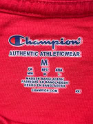 CHAMPION GRAPHIC TEE COLLEGIATE ROSSO UOMO PRE OWNED M