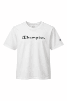 CHAMPION GRAPHIC TEE MINIMAL WHITE UNISEX PRE OWNED M