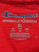 CHAMPION GRAPHIC TEE RETRO RED MENS PRE OWNED XL