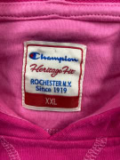 CHAMPION Heritage Fit Φούτερ Hoodie Vintage Με Λογότυπο Φούξια Unisex XXL
