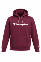 CHAMPION HOODIE LOGO BURGUNDY MEN PRE OWNED M