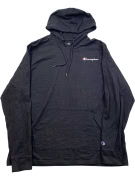 CHAMPION LOGO HOODIE BLACK UNISEX XL