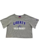 CHAMPION ΚΟΝΤΟΜΑΝΙΚΟ T SHIRT COLLEGIATE GRAPHIC ΓΚΡΙ ΓΥΝΑΙΚΕΙΟ PRE OWNED S