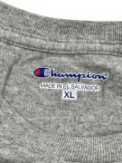 Champion Long Sleeve T-Shirt Logo Γκρι Unisex XL