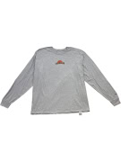 Champion Long Sleeve T-Shirt Logo Γκρι Unisex XL