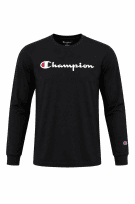 CHAMPION T SHIRT MANICA LUNGA MINIMAL NERO UOMO PRE OWNED S