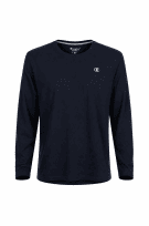 CHAMPION LONGSLEEVE T SHIRT MINIMAL NAVY ΑΝΤΡΙΚΟ PRE OWNED L