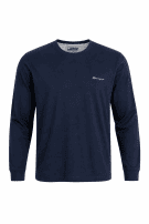 CHAMPION LONGSLEEVE T SHIRT MINIMAL NAVY UOMO PRE OWNED XL