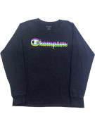 CHAMPION MAGLIA A MANICHE LUNGHE GRAPHIC NERO UOMO PRE OWNED M