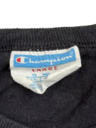 CHAMPION Long Sleeve Shirt 90s Spellout Logo Black UNISEX Size L