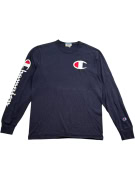 CHAMPION ΜΑΚΡΥΜΑΝΙΚΗ ΜΠΛΟΥΖΑ BIG LOGO ΜΠΛΕ UNISEX M