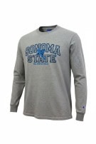 CHAMPION LONG SLEEVE TEE COLLEGIATE GREY MENS PRE OWNED M