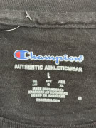 CHAMPION ΜΑΚΡΥΜΑΝΙΚΗ ΜΠΛΟΥΖΑ LOGO ΜΑΥΡΗ UNISEX L