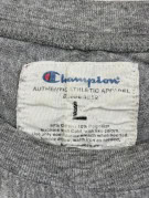 CHAMPION ΜΑΚΡΥΜΑΝΙΚΗ ΜΠΛΟΥΖΑ VINTAGE COLLEGIATE ΓΚΡΙ ΑΝΤΡΙΚΟ PRE OWNED L