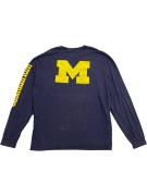 CHAMPION ΜΠΛΟΥΖΑ ΜΑΚΡΥΜΑΝΙΚΗ MICHIGAN WOLVERINES SPELLOUT ΜΠΛΕ UNISEX XL
