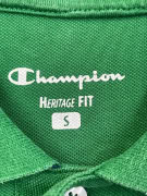 CHAMPION POLO SHIRT RETRO GREEN MEN S pre-owned