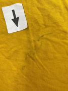 CHAMPION Μπλουζάκι T-Shirt Vintage Μεγάλο Λογότυπο 'UNCG' Κίτρινο Μουσταρδί UNISEX L