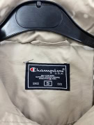 Champion Vintage Puffer Jacket Logo Beige Men’s S