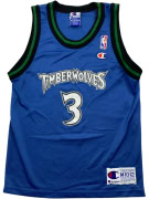 Champion NBA Minnesota Timberwolves Marbury #3 Maglia da bambino blu M