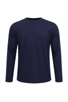CHAMPION T SHIRT ΜΑΚΡΥΜΑΝΙΚΟ MINIMAL NAVY ΑΝΤΡΙΚΟ PRE OWNED XL