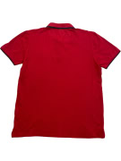 Champion Polo T-Shirt Classic Logo Red UNISEX L