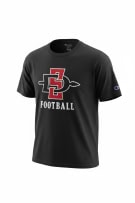 Champion San Diego State Aztecs T-Shirt Big Logo Black Unisex L