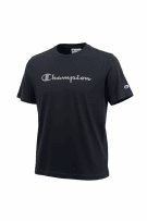CHAMPION T-SHIRT ATHLETIC LOGO ΜΑΥΡΟ ΑΝΔΡΙΚΟ L