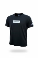 CHAMPION CASUAL T-Shirt Box Logo Logo Tape Black Men's XL