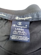 CHAMPION T-SHIRT CASUAL LOGO BLACK MENS L