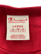 CHAMPION T-SHIRT CASUAL SMALL ΛΟΓΟΤΥΠΟ ΚΟΚΚΙΝΟ ΑΝΔΡΙΚΟ L
