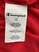 CHAMPION T-SHIRT CASUAL SMALL ΛΟΓΟΤΥΠΟ ΚΟΚΚΙΝΟ ΑΝΔΡΙΚΟ L