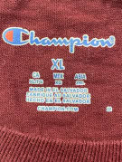 CHAMPION T SHIRT COLLEGIATE BURGUNDY MENS PRE OWNED XL