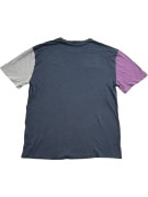 CHAMPION T-Shirt color block con logo ricamato Blu / Multicolore UNISEX M