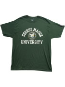 CHAMPION GEORGE MASON UNIVERSITY LOGO T-SHIRT GREEN UNISEX L pre-owned