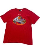 CHAMPION GRAPHIC TEE SPORTSWEAR RED MENS PRE OWNED L