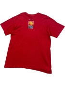 CHAMPION GRAPHIC TEE SPORTSWEAR RED MENS PRE OWNED L