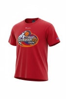 CHAMPION GRAPHIC TEE SPORTSWEAR RED MENS PRE OWNED L