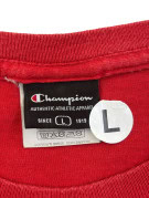 CHAMPION GRAPHIC TEE SPORTSWEAR RED MENS PRE OWNED L