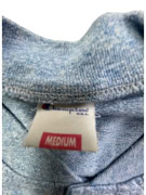 CHAMPION T-SHIRT HENLEY VINTAGE CON LOGO BLU MELANGE UOMO M