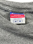 CHAMPION T SHIRT MINIMAL GREY MEN PRE OWNED M