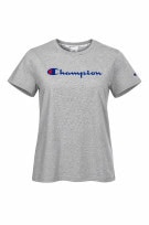 CHAMPION T SHIRT MINIMAL GREY WOMEN PRE OWNED M
