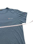 CHAMPION T SHIRT MINIMAL WASHED BLUE MEN PRE OWNED XL