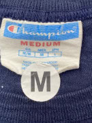 CHAMPION T SHIRT GRAFICA VINTAGE COLLEGIATE NAVY UOMO PRE OWNED M