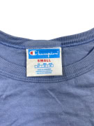 Champion T-Shirt Vintage Κεντημένο Λογότυπο Μπλε Γυναικείο S