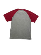 CHAMPION T-Shirt con logo vintage grigio rosso da uomo M