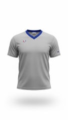 CHAMPION T-SHIRT VINTAGE ΜΕ V-NECK ΛΟΓΟΤΥΠΟ ΓΚΡΙ ΑΝΔΡΙΚΟ XXL