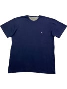 CHAMPION T-SHIRT VINTAGE PICCOLO LOGO BLU DA UOMO M