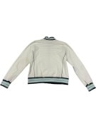 CHAMPION GIACCA DA TRACK BIANCA CON RIGHE TURCHESI E ZIP - M