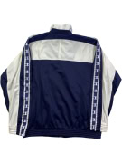 CHAMPION Ζακέτα Track Jacket Logo Taped Sleeves Μπλε / Λευκό UNISEX S